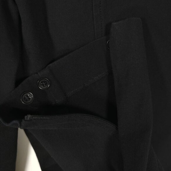 TORY BURCH Women's Dress Pants Size 10 Stretch Cotton Ankle Zip Black 1210-74820 - Picture 9 of 13